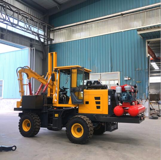 小型公路護(hù)欄打樁機(jī)，公路護(hù)欄壓樁機(jī)廠家